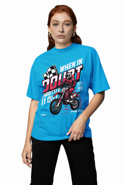 Dirt Bike Oversized T-Shirts Bold Moto Streetwear for Riders