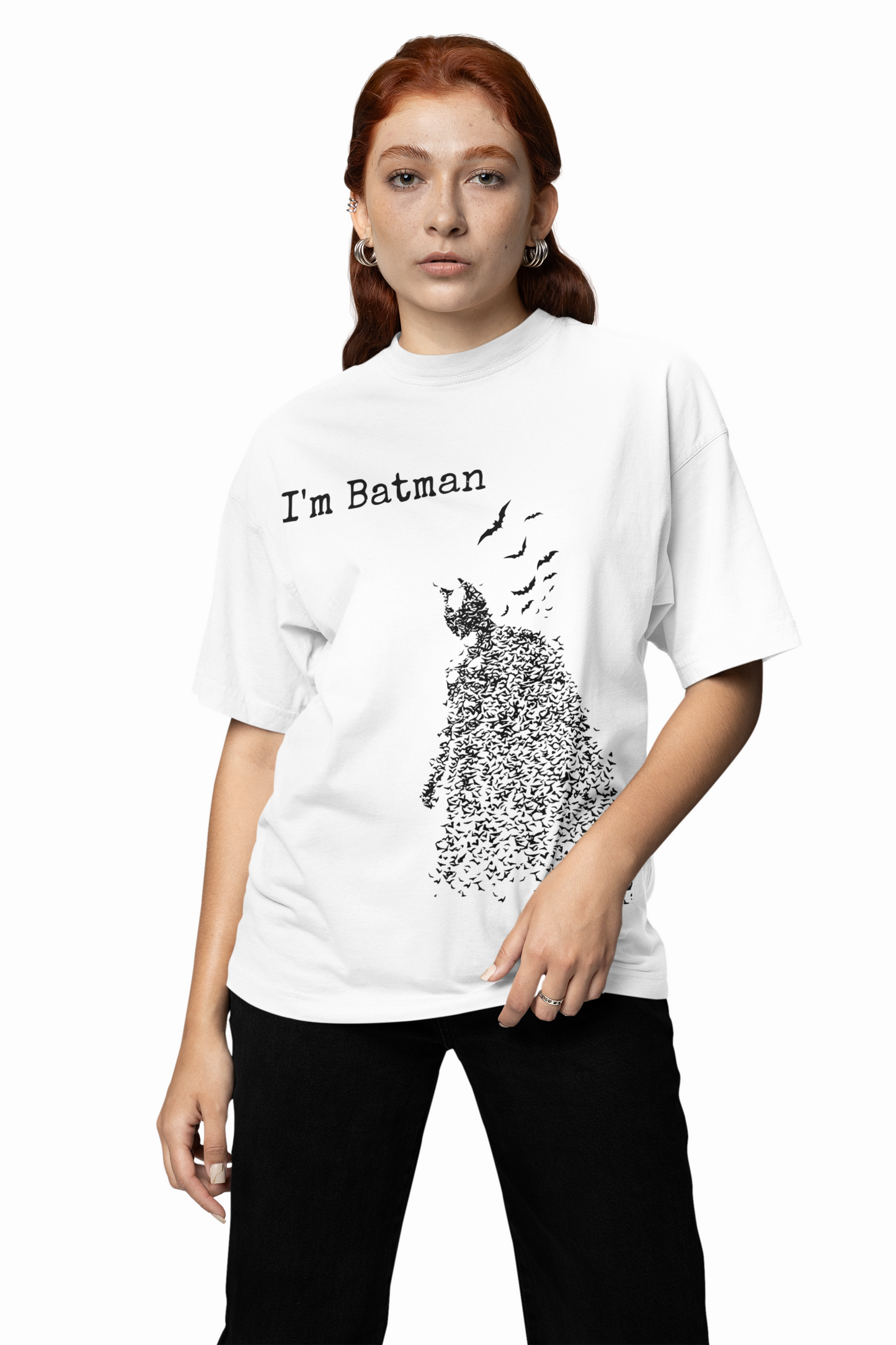 I'M Batman Oversized T-Shirt – Perfect for Superhero Fans