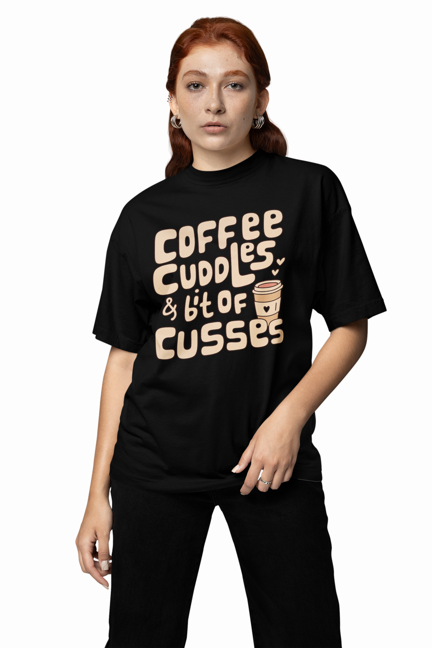 Coffee Cuddles T Shirts Stylish Premium Casual Everyday Wear