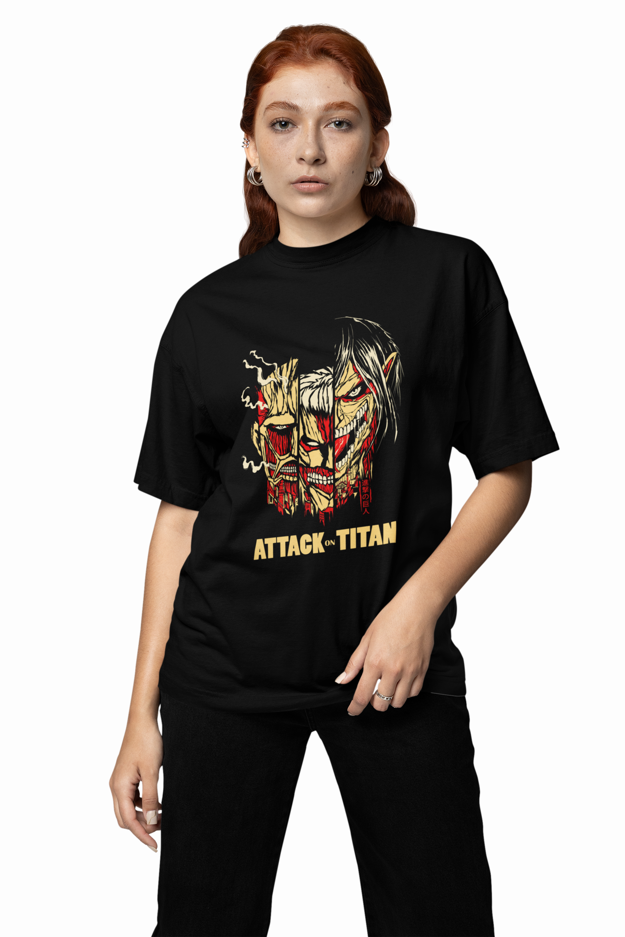 Shingeki No Kyojin Oversized T-Shirts