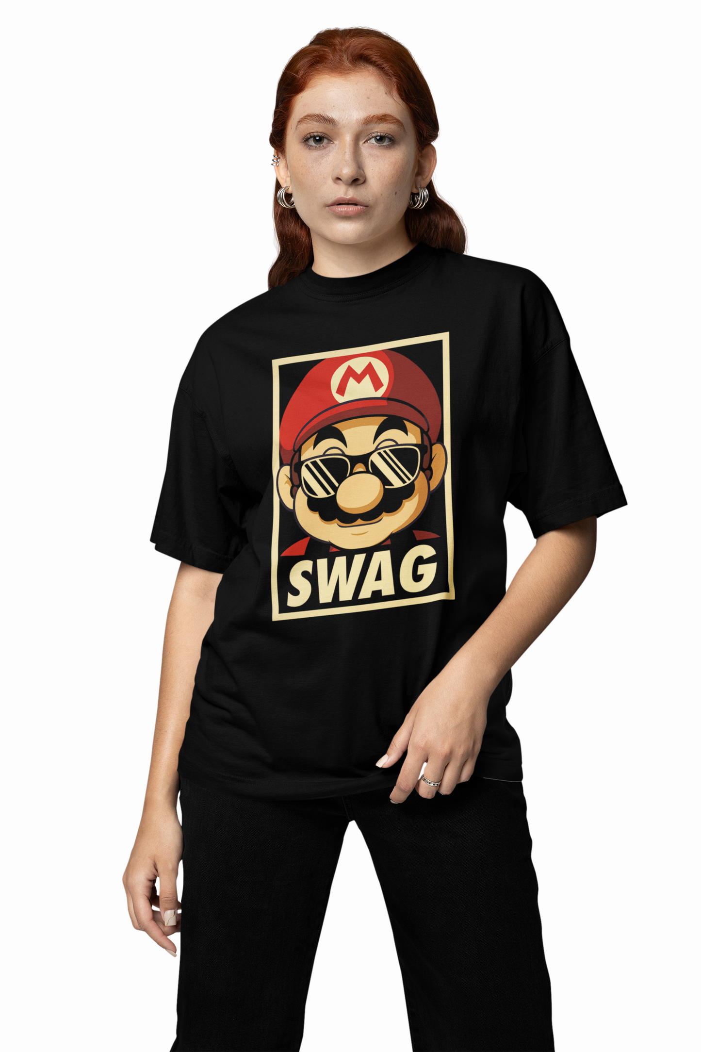 Mario Swag Oversized T-Shirts – Bold & Trendy Streetwear