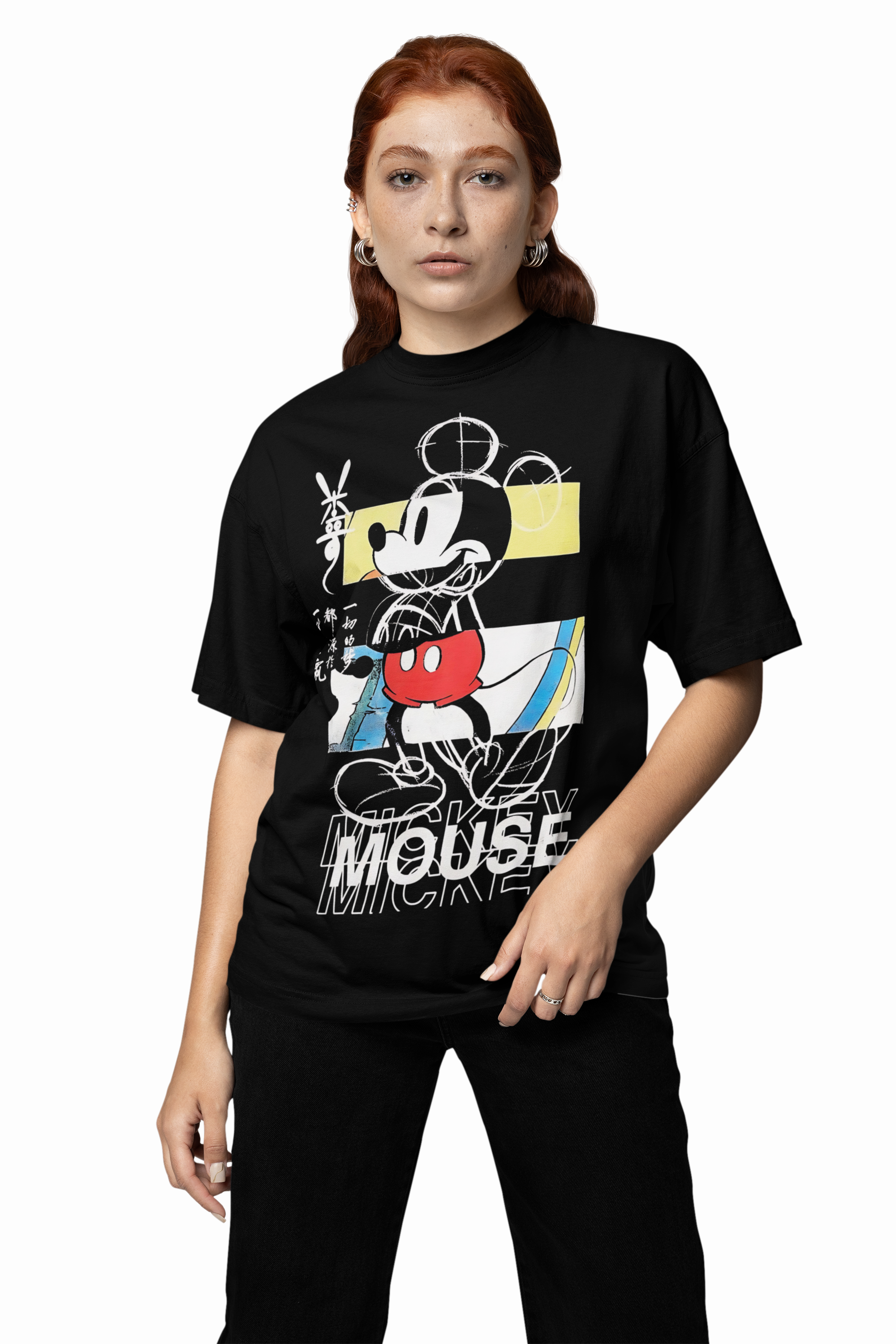 Mickey Skech Oversized T-Shirts