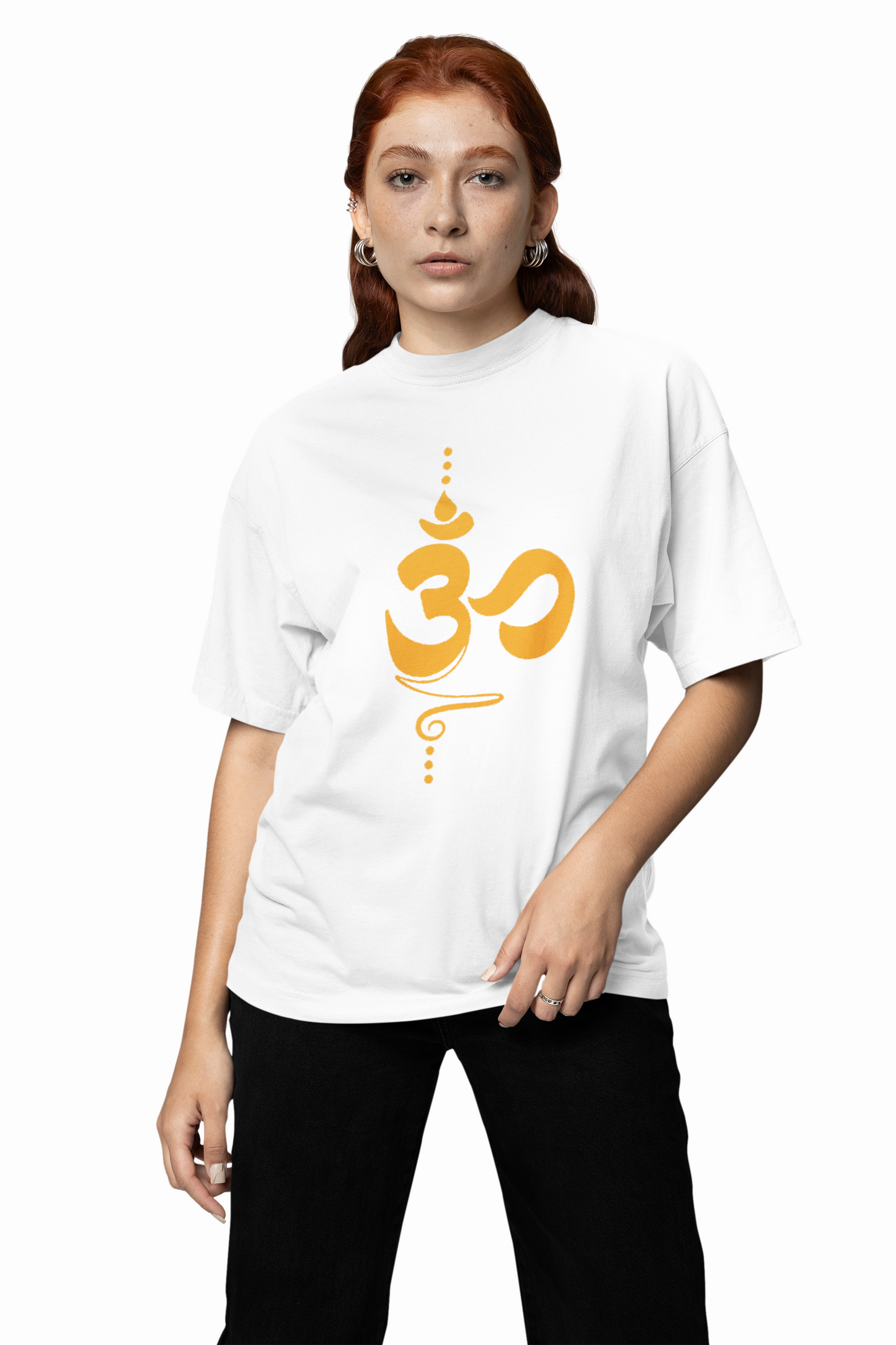 Om Spiritual Icon Oversized T-Shirts