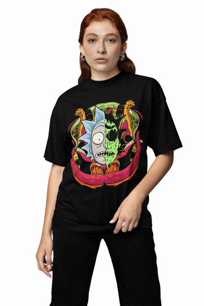 Zombie Version Oversized T-Shirts Bold Horror Streetwear