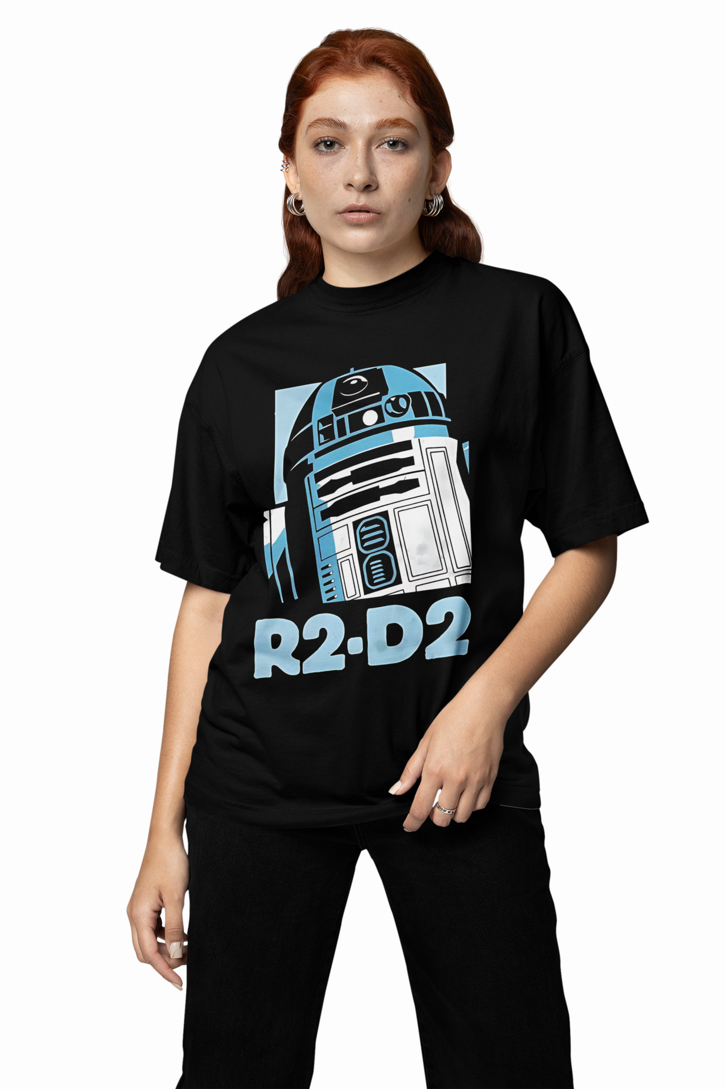 R2-D2 Oversized Stylish Graphic T-Shirt Streetwear Style