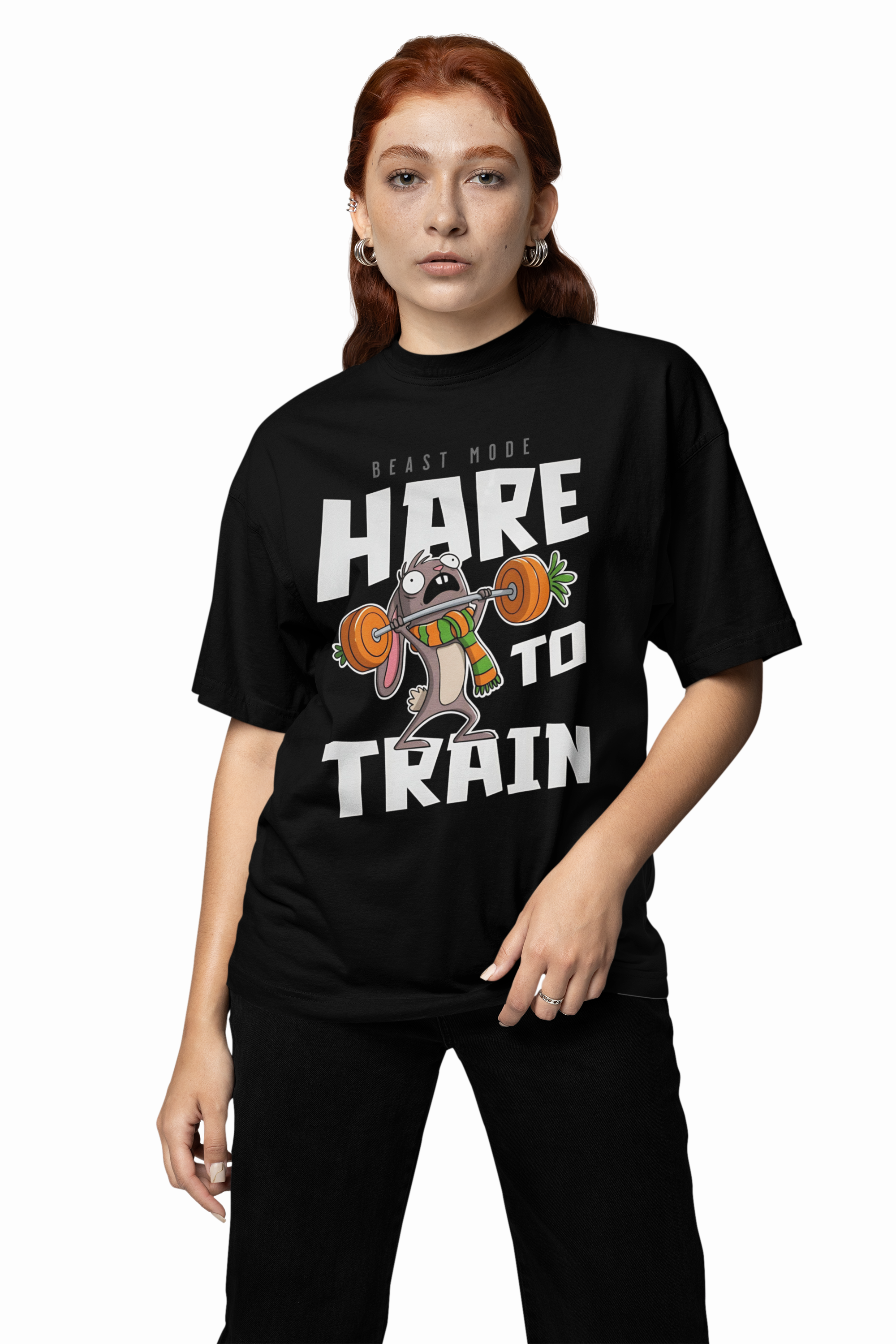 Hare To Train Oversized T-Shirts
