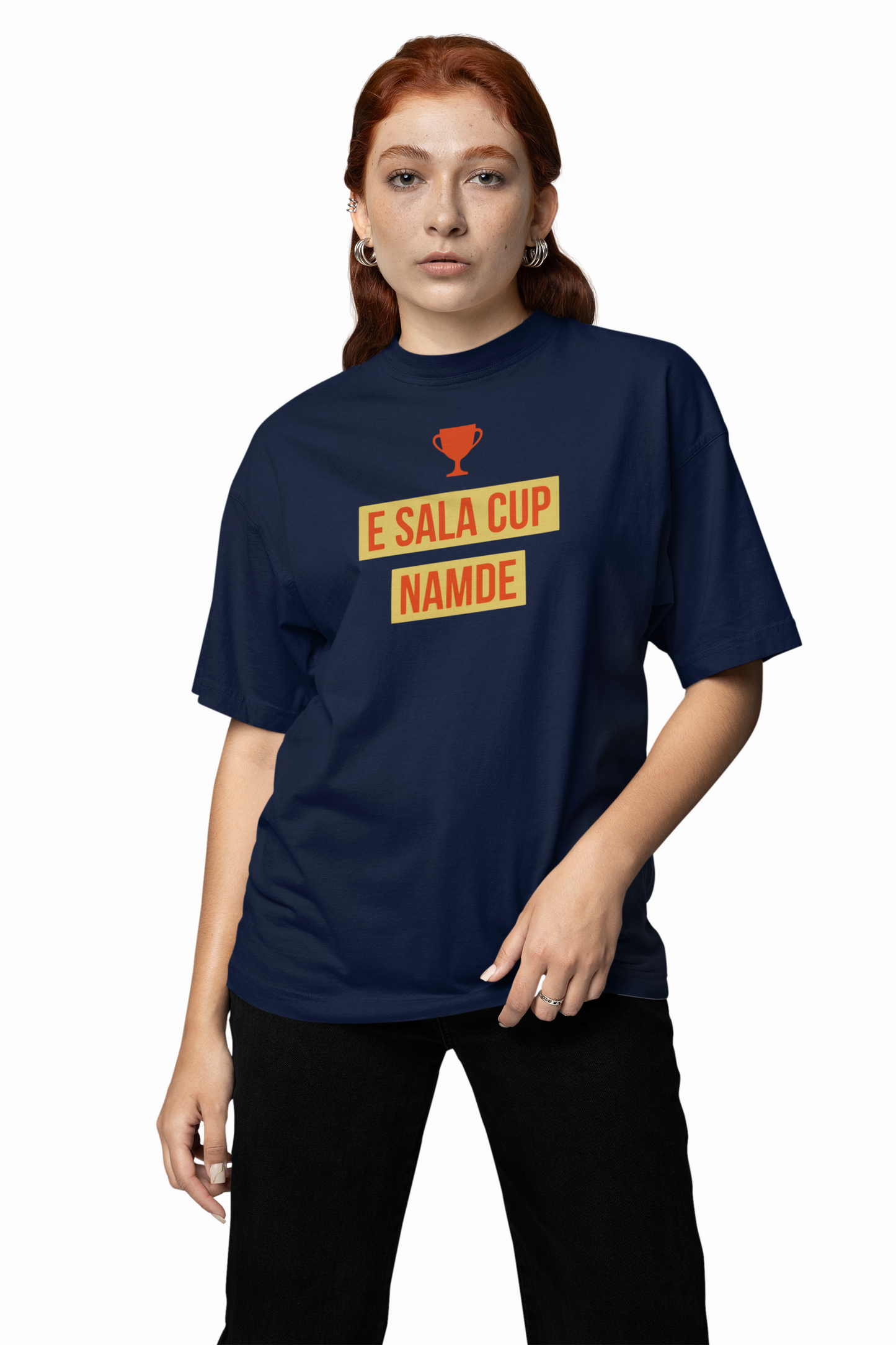 E Sala Cup Namde Oversized T-Shirt Trendy Fan Casual Wear