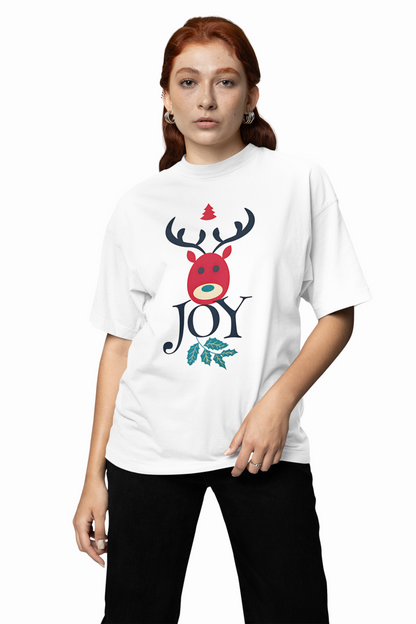 Joy Oversized T-Shirts – Festive Casual Streetwear Style