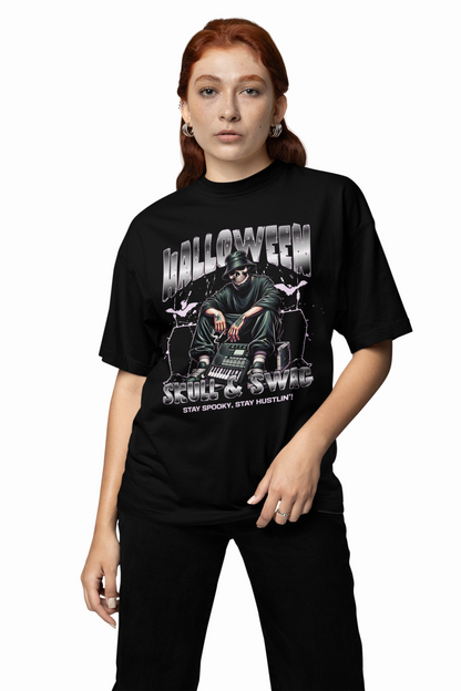 Skull And Swag Oversized T-Shirts Edgy Streetwear Tee
