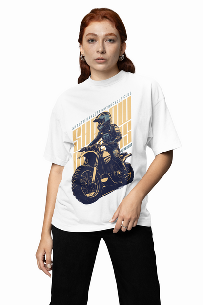 Shadow Biker Oversized T-Shirts – Dark Bold Streetwear Style