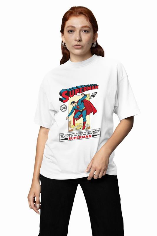 Superman Dark Mode Oversized T-Shirt