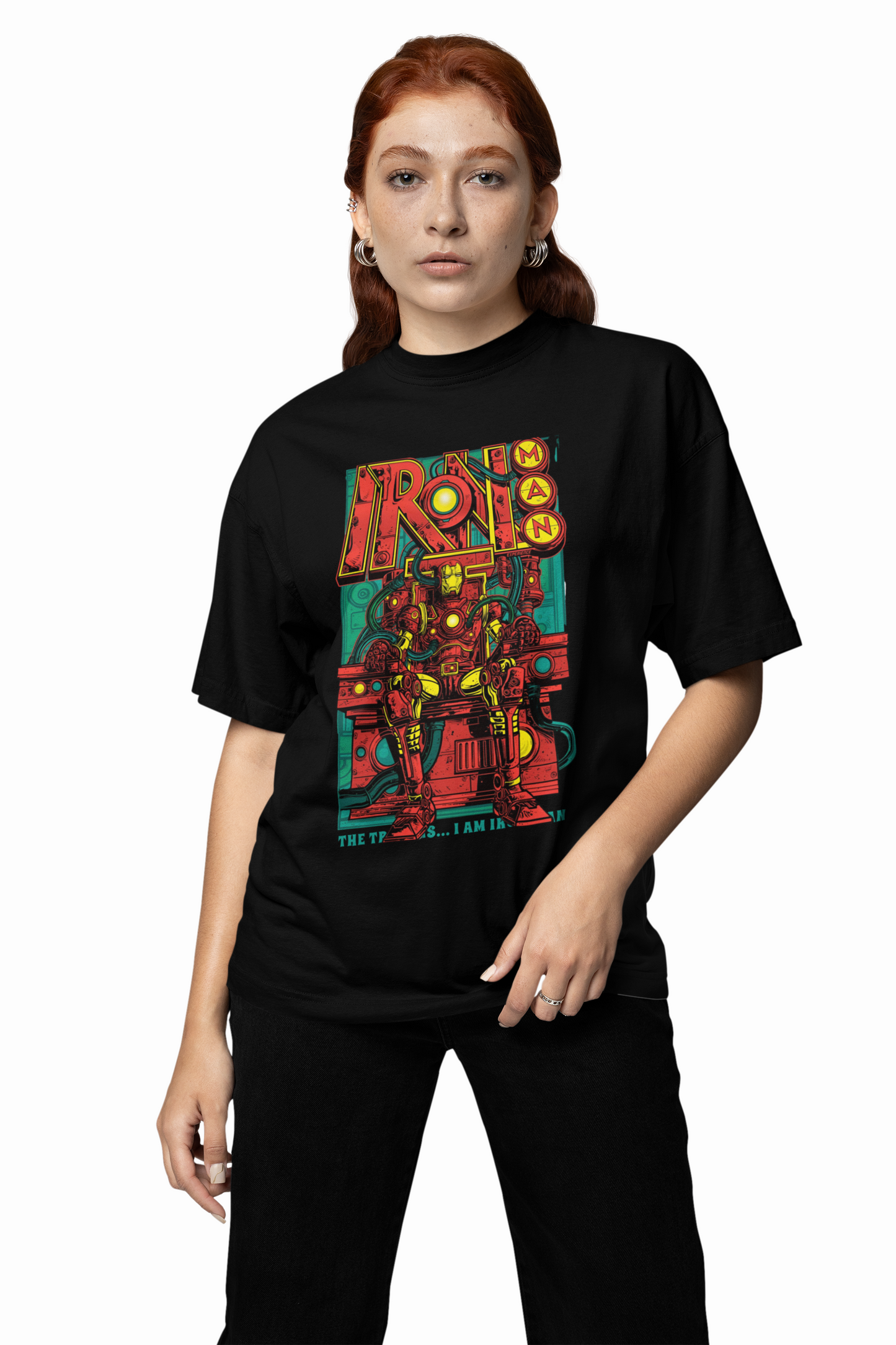 The Iron Man Oversized T-Shirts for Bold Casual Streetwear