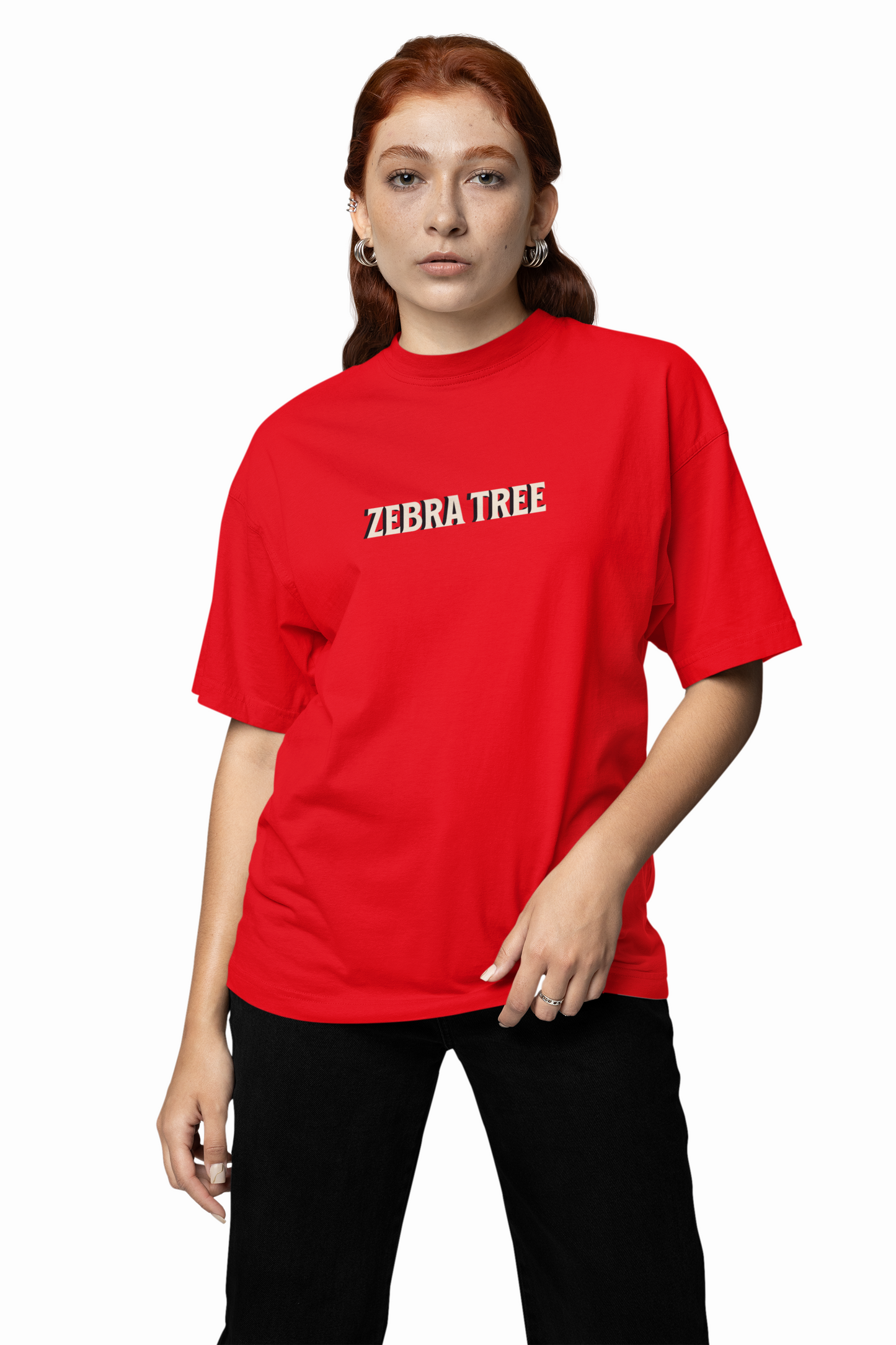 Zebra Tree Oversized T-Shirt