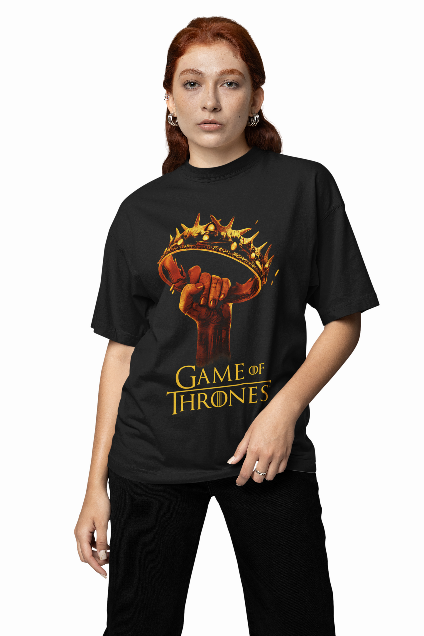 Thrones King Crown Oversized T-Shirts