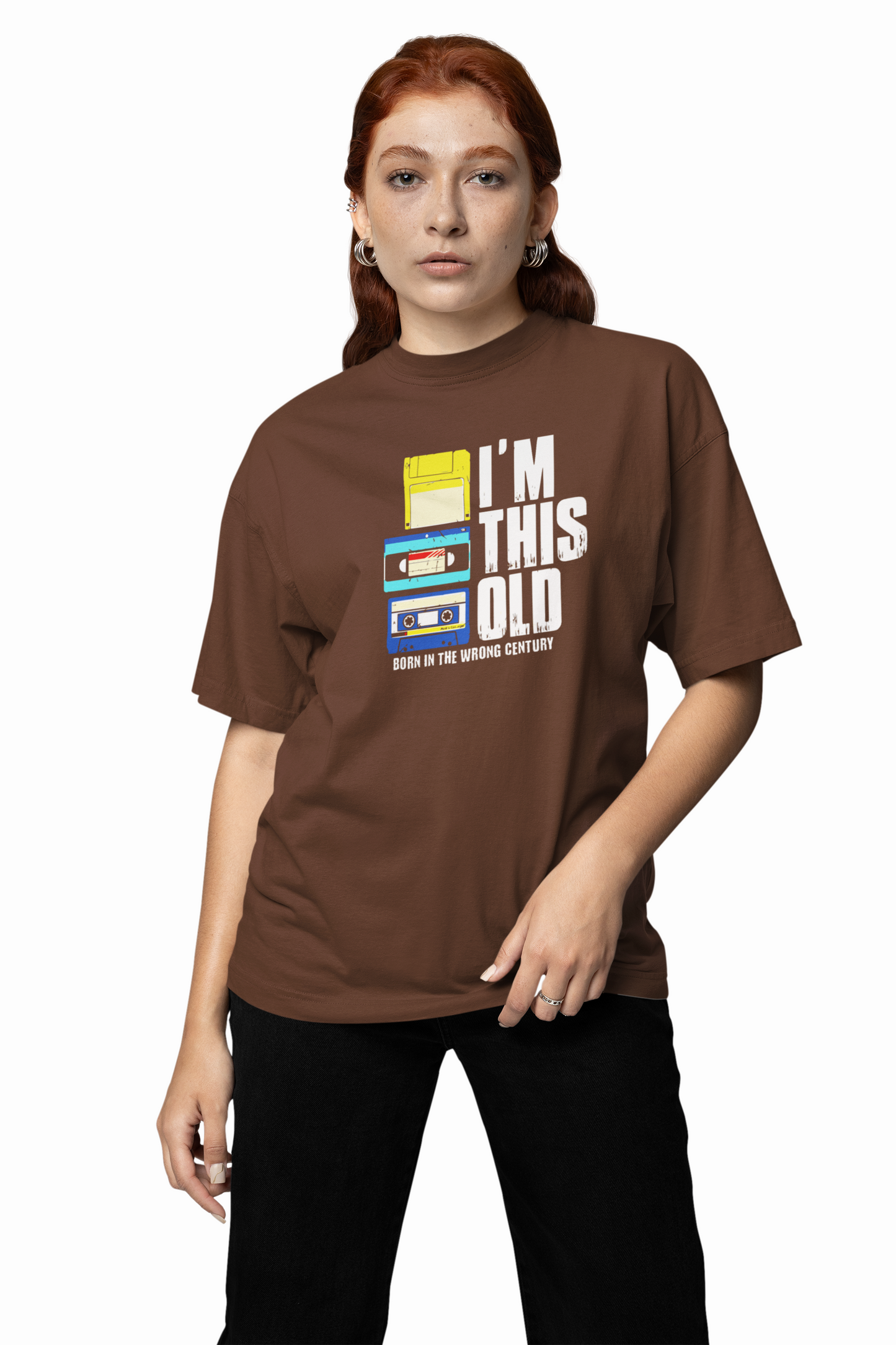 I'M This Old Oversized T-Shirt Comfortable & Playful Design