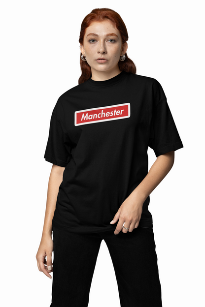 Manchester Oversized T-Shirts – Bold Football Fan Tee
