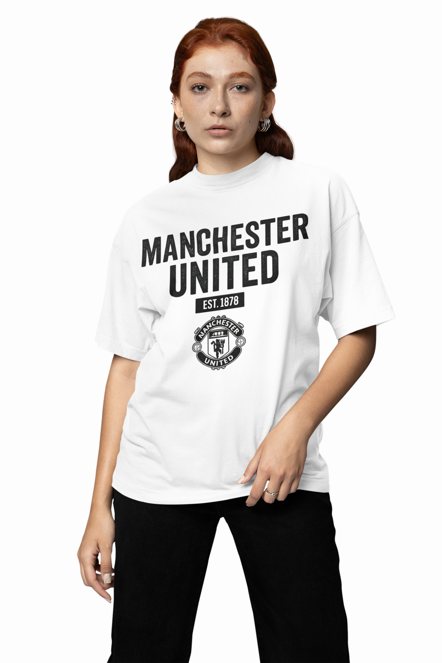 Manchester EST 1878 Oversized T-Shirt – Classic Football Tee