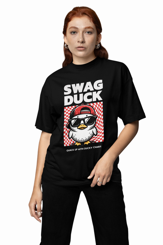 Swag Duck Oversized T-Shirt for Fun Casual Streetwear Looks