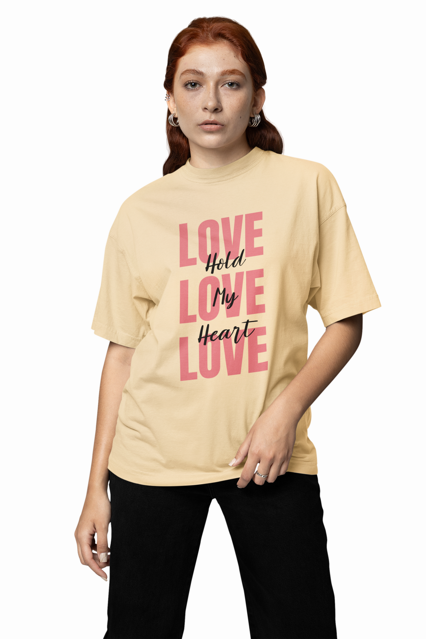 Oversized T-Shirts Love Couple Cute Partner Style Wear