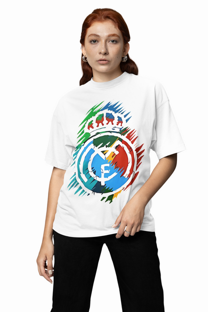 Madrid Legends Oversized T-Shirt – Football Fan Graphic Tee