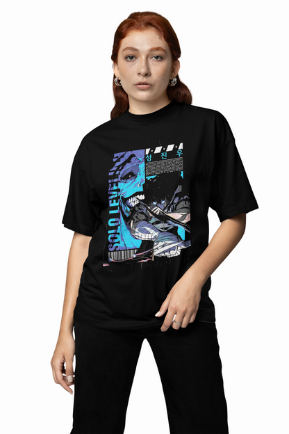 Solo Leveling Oversized T-Shirt Anime Streetwear Casual Tee