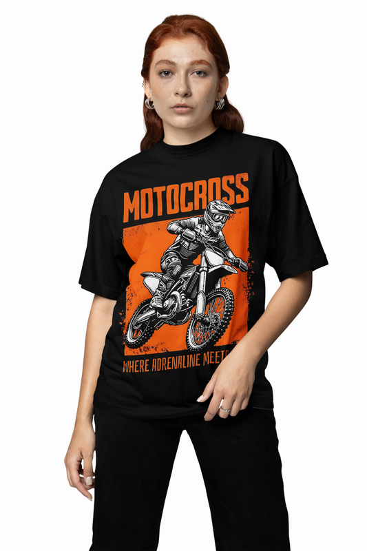 Motocross Oversized T-Shirts – Bold Rider Streetwear Fashion