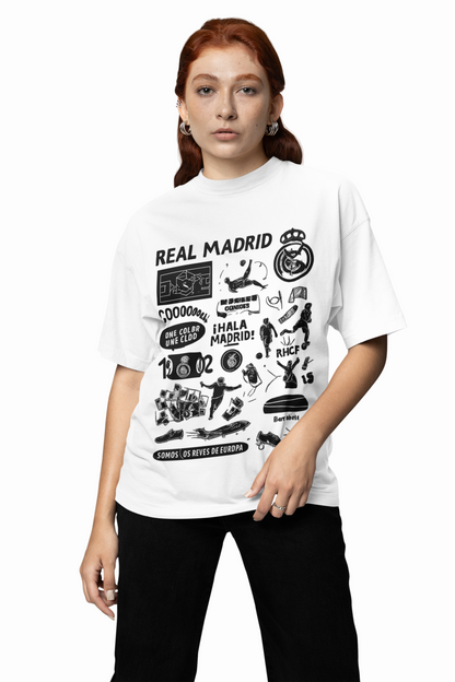 Madrid Legacy Oversized T-Shirt – Iconic Football Fan Tee
