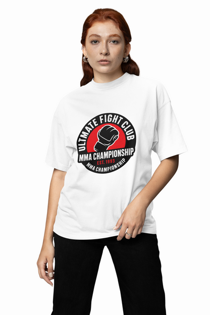 UFC Club Oversized T-Shirt for Bold Fight Streetwear Fashion