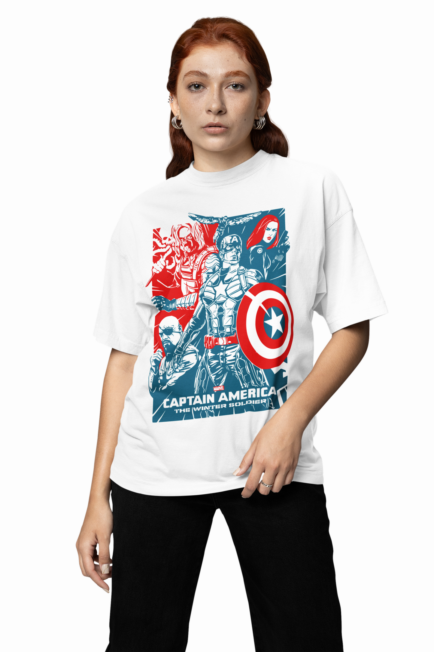 Winter Soldier Oversized T-Shirts
