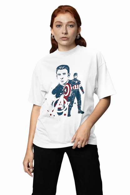 Captain America Oversized T-Shirt Premium Streetwear