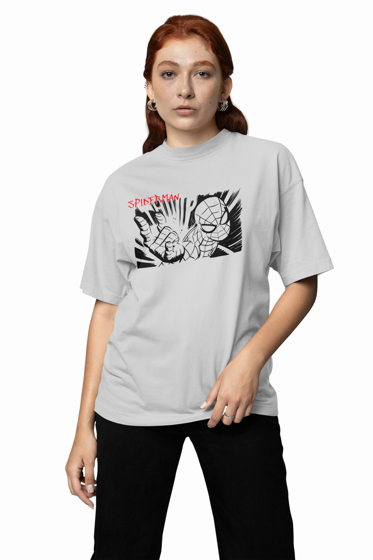 Web Sling Impact Oversized T-Shirt for Relaxed Urban Fashion