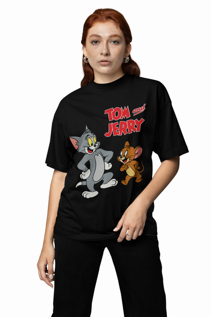 Tom & Jerry Fun Oversized T-Shirt, Premium Streetwear Style