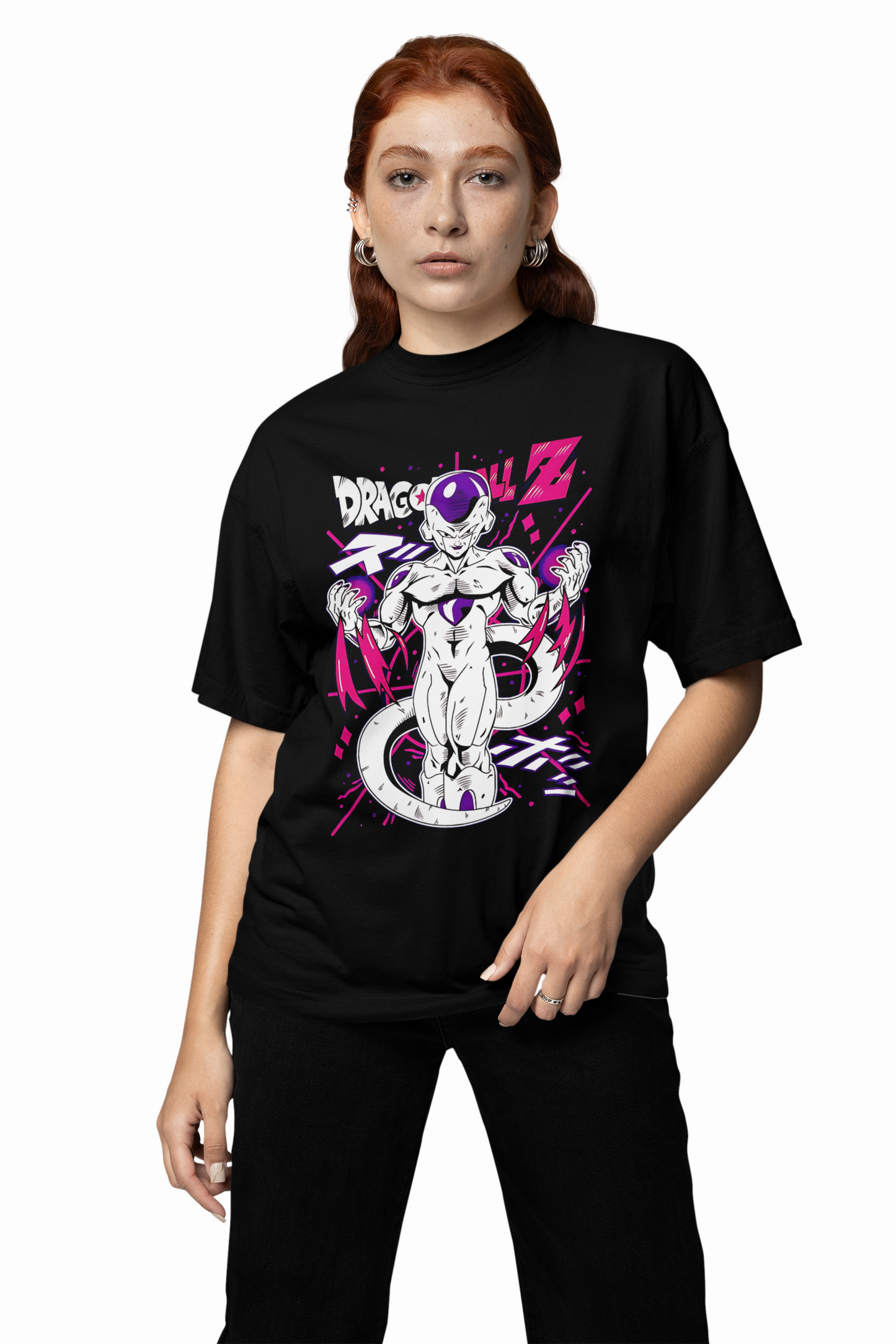 Frieza DragonBall Oversized T-Shirt Bold Anime Graphic Tee