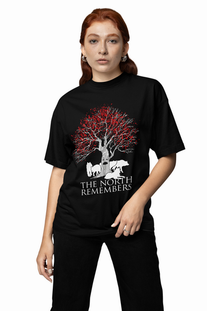 Tree Graphic Oversized T-Shirts Nature Streetwear Style