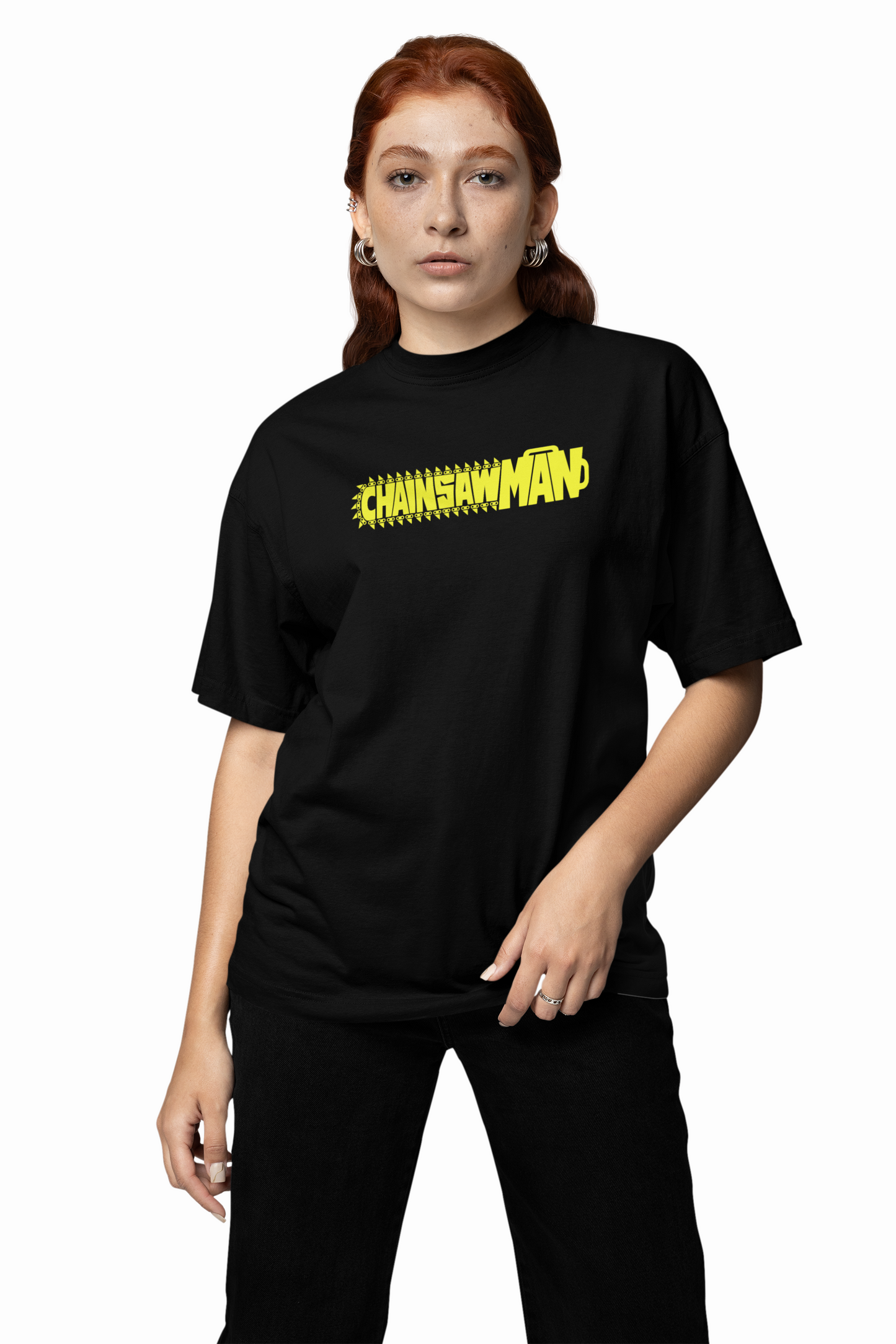 Buy Chainsaw Man Oversized T-Shirt Denji Anime Streetwear Tee