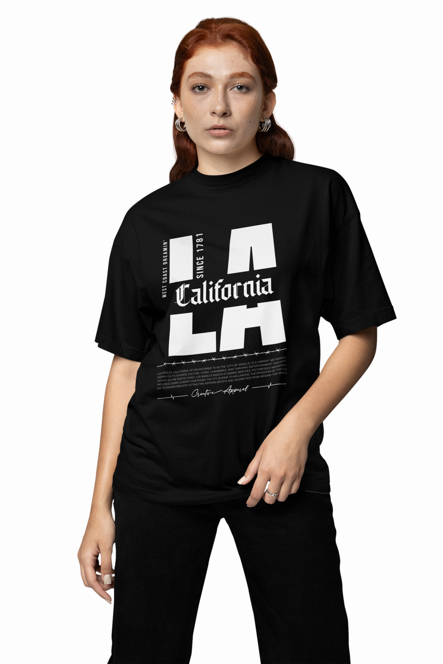 A California Oversized T-Shirts Stylish Casual Graphic Wear