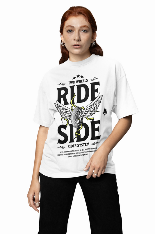 Ride Explore Motorcycle White Enamel Mug for Adventure Vibe