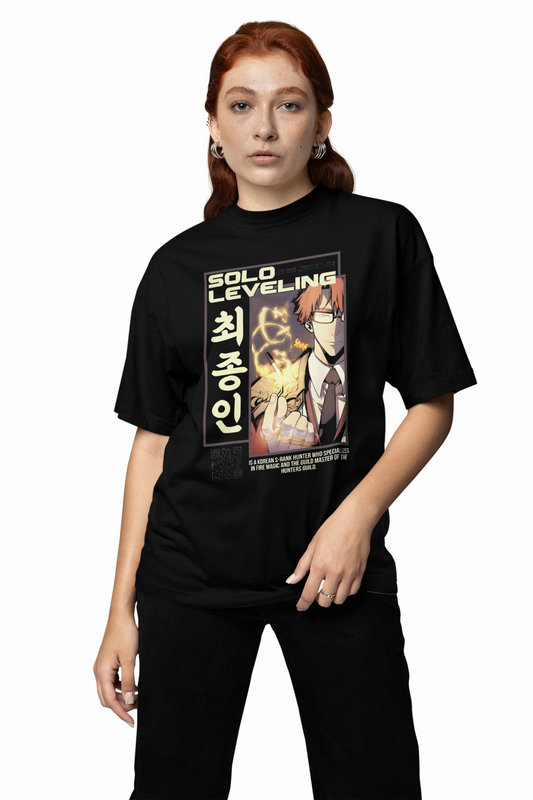S Rank Hunter Oversized T-Shirts for Anime Streetwear Looks