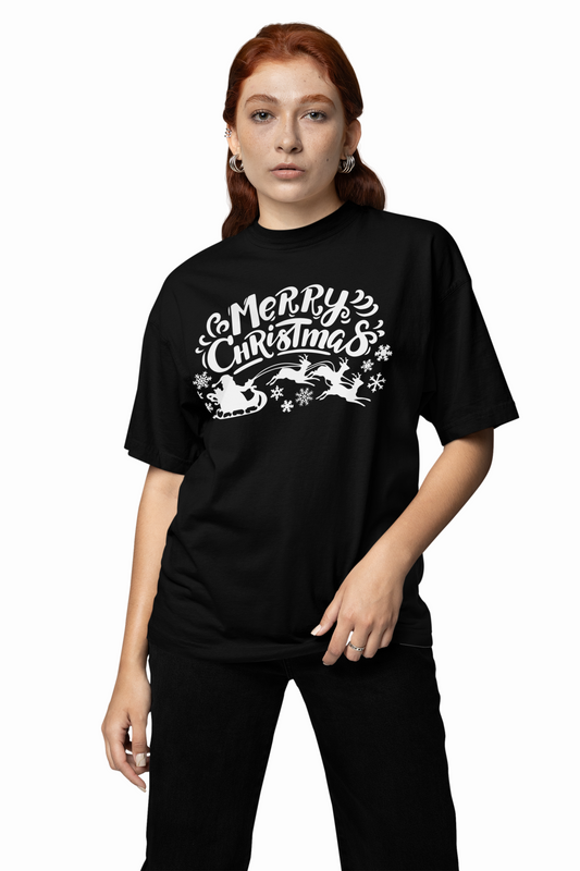 Christmas Oversized T-Shirts, Festive Streetwear Style