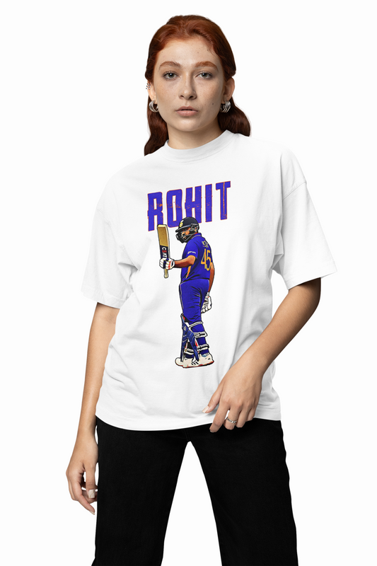 Rohit India Oversized T-Shirts for Cricket Fan Street Style