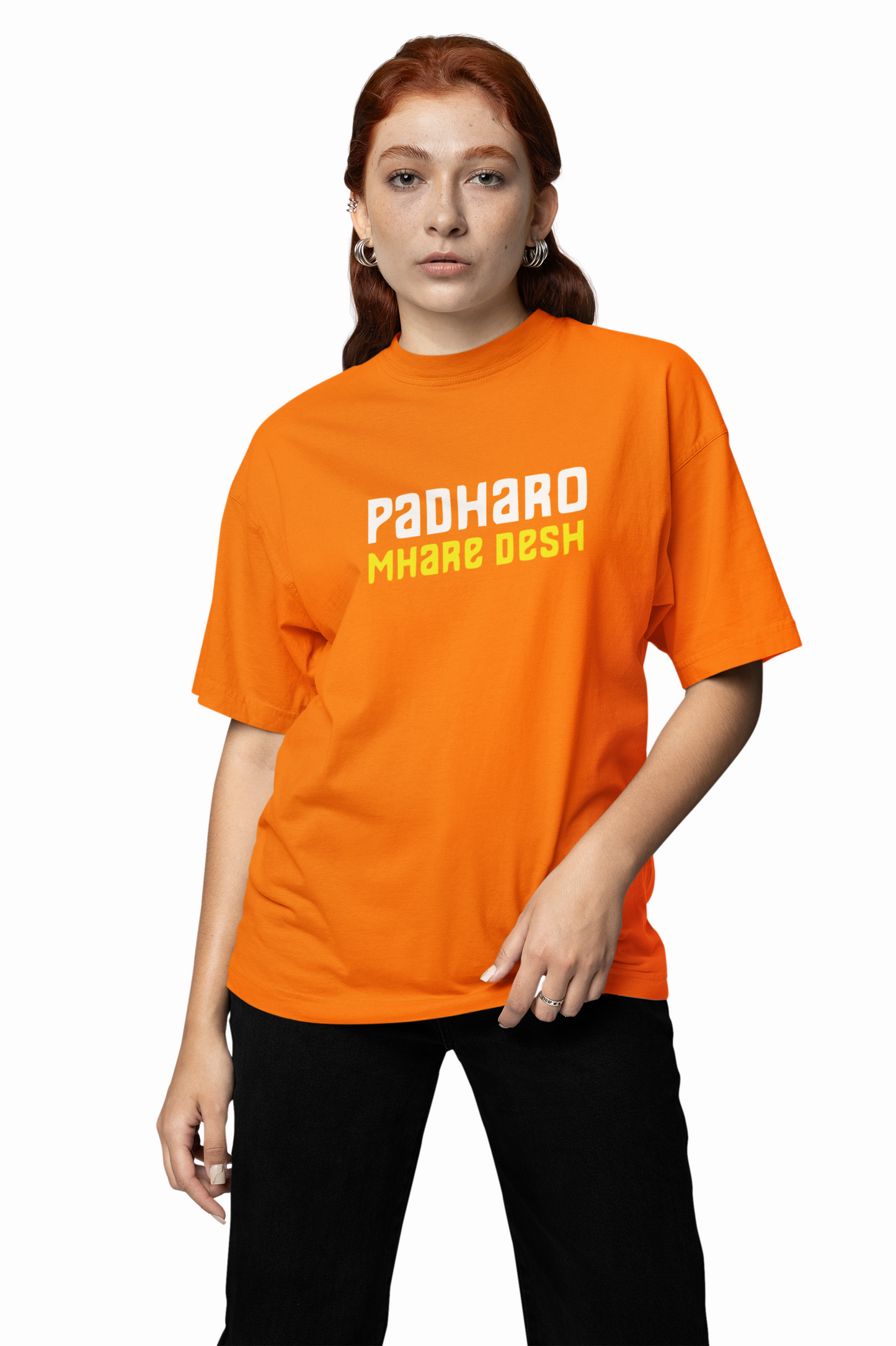 Padharo Maro Desh Oversized T-Shirt