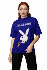 Playboy Dark Icon Oversized Graphic T-Shirt