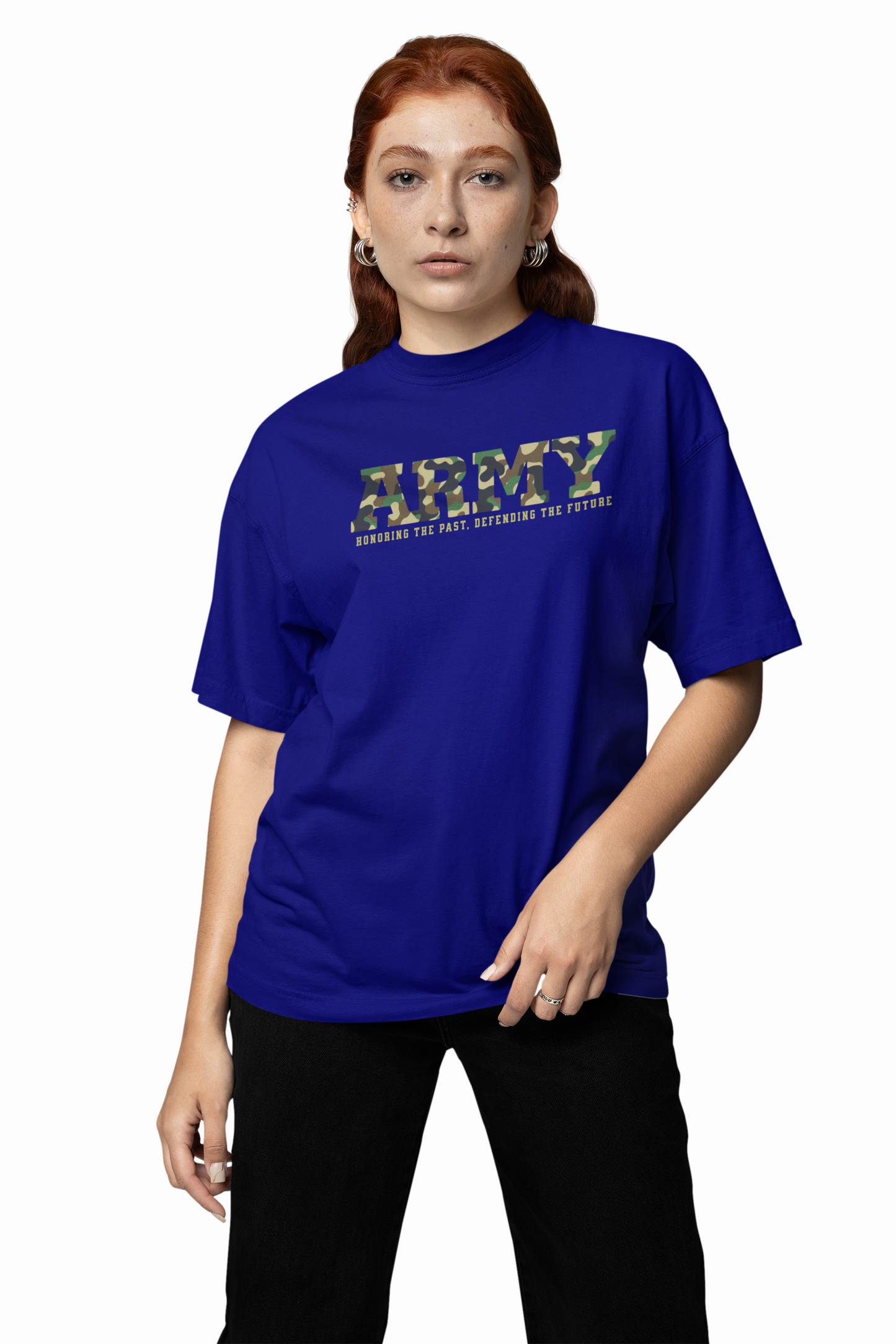 Army Graphic Oversized T-Shirt