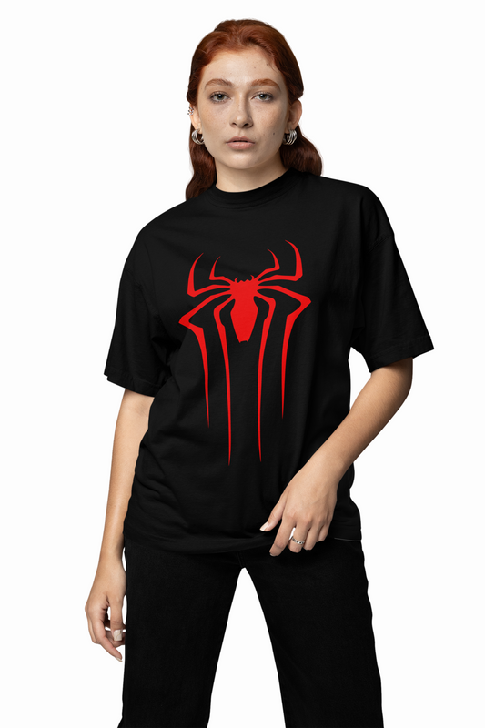 Scarlet Emblem Spider-Man Oversized T-Shirt Bold Marvel