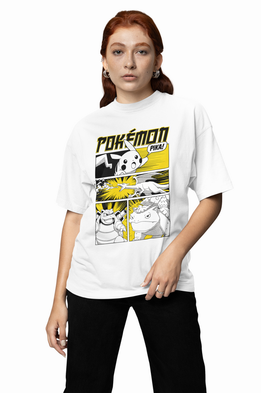 Pika Oversized T-Shirts – Fun Electric Pokemon Streetwear
