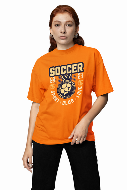 Soccer Club Oversized T-Shirt for Football Streetwear Style