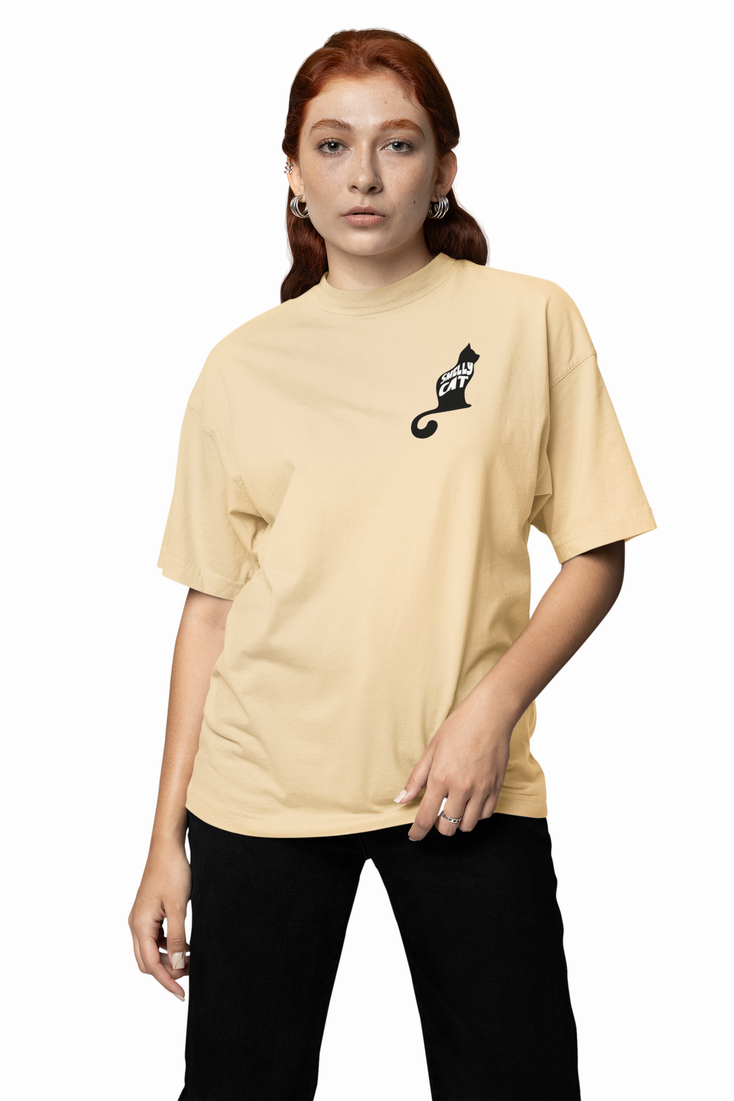 Smelly Cat Oversized T-Shirt for Funny Streetwear Style Now