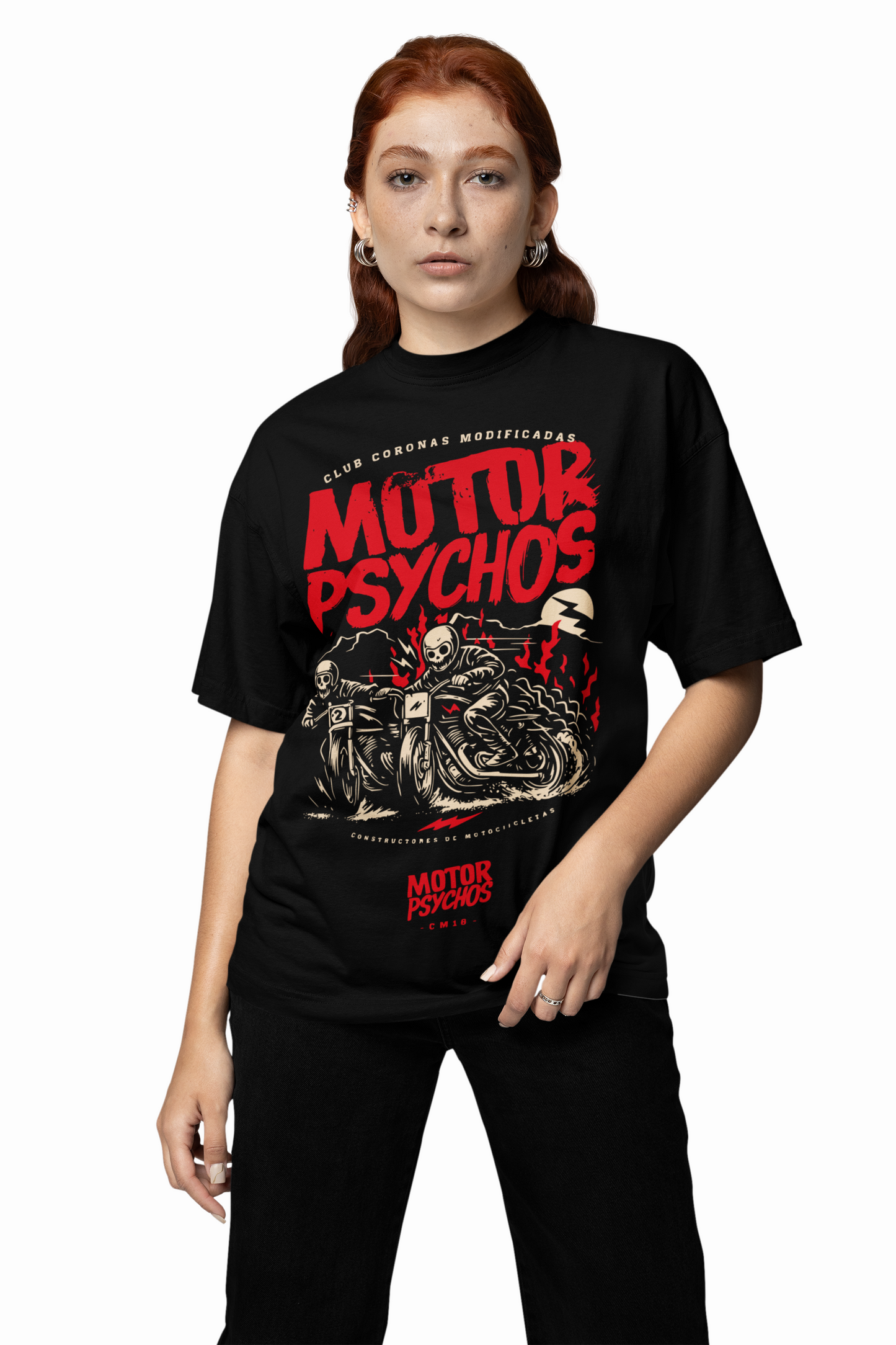 Motor Psychos Oversized T-Shirts – Edgy Biker Streetwear Style