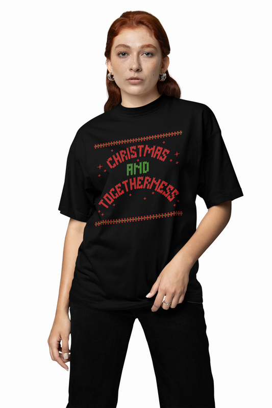 Togetherness Oversized T-Shirts  Premium Cotton Casual Tee