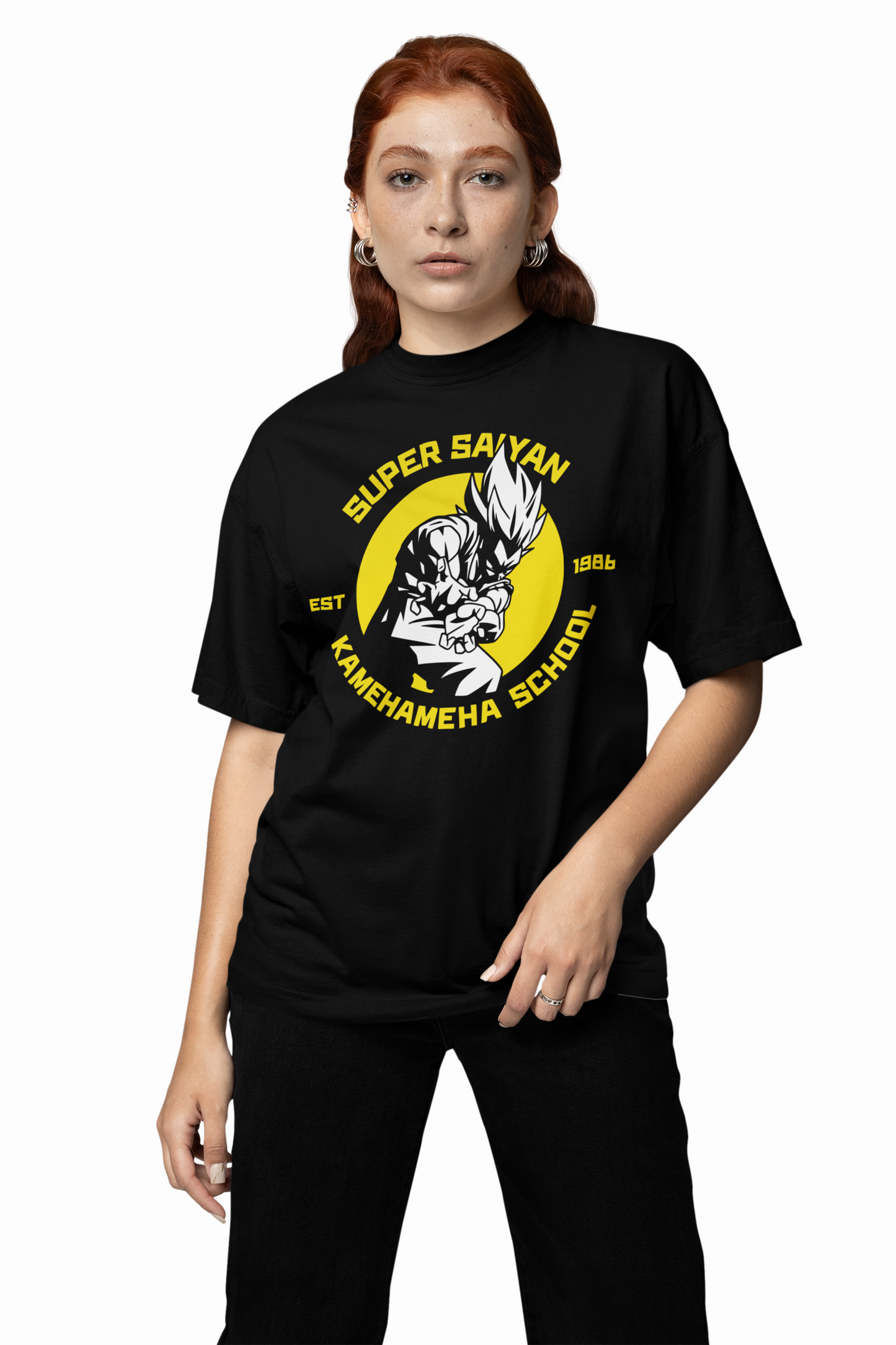 Super Saiyan Oversized T-Shirt Bold Anime Streetwear Styles